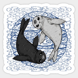 Yin and Yang Seal Sticker